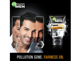 Garnier Men Power White Anti-Pollution Double Action Facewash, 50gm